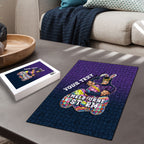Personalized Melbourne Storm Puzzle Easter Mascot - Colorful Eggs Cartoon Style