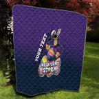 Personalized Melbourne Storm Quilt Easter Mascot - Colorful Eggs Cartoon Style