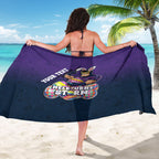 Personalized Melbourne Storm Sarong Easter Mascot - Colorful Eggs Cartoon Style