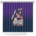 Personalized Melbourne Storm Shower Curtain Easter Mascot - Colorful Eggs Cartoon Style