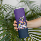 Personalized Melbourne Storm Skinny Tumbler Easter Mascot - Colorful Eggs Cartoon Style