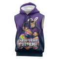 Personalized Melbourne Storm Sleeveless Hoodie Easter Mascot - Colorful Eggs Cartoon Style