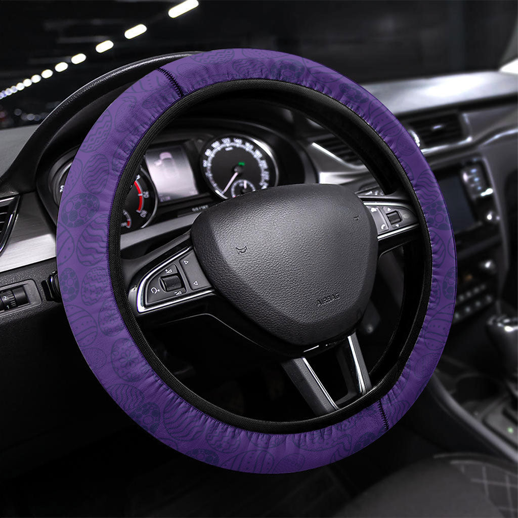 Melbourne Storm Steering Wheel Cover Easter Mascot - Colorful Eggs Cartoon Style