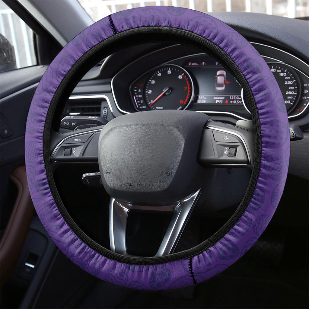 Melbourne Storm Steering Wheel Cover Easter Mascot - Colorful Eggs Cartoon Style