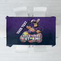 Personalized Melbourne Storm Tablecloth Easter Mascot - Colorful Eggs Cartoon Style