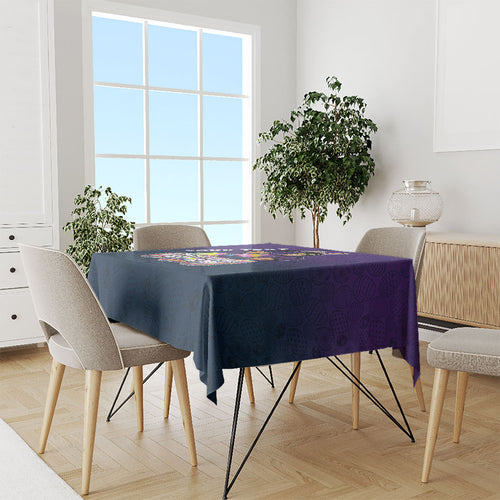 Personalized Melbourne Storm Tablecloth Easter Mascot - Colorful Eggs Cartoon Style