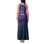 Personalized Melbourne Storm Tank Maxi Dress Easter Mascot - Colorful Eggs Cartoon Style