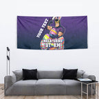 Personalized Melbourne Storm Tapestry Easter Mascot - Colorful Eggs Cartoon Style