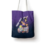 Personalized Melbourne Storm Tote Bag Easter Mascot - Colorful Eggs Cartoon Style