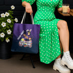 Personalized Melbourne Storm Tote Bag Easter Mascot - Colorful Eggs Cartoon Style