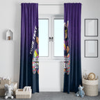 Personalized Melbourne Storm Window Curtain Easter Mascot - Colorful Eggs Cartoon Style
