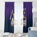 Personalized Melbourne Storm Window Curtain Easter Mascot - Colorful Eggs Cartoon Style