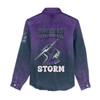 Personalized Melbourne Storm Women Casual Shirt Easter Mascot - Colorful Eggs Cartoon Style