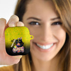 Personalized Penrith Panthers AirPods Case Easter Mascot - Colorful Eggs Cartoon Style
