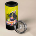 Personalized Penrith Panthers 4 in 1 Can Cooler Tumbler Easter Mascot - Colorful Eggs Cartoon Style
