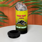 Personalized Penrith Panthers 4 in 1 Can Cooler Tumbler Easter Mascot - Colorful Eggs Cartoon Style