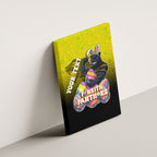 Personalized Penrith Panthers Canvas Wall Art Easter Mascot - Colorful Eggs Cartoon Style