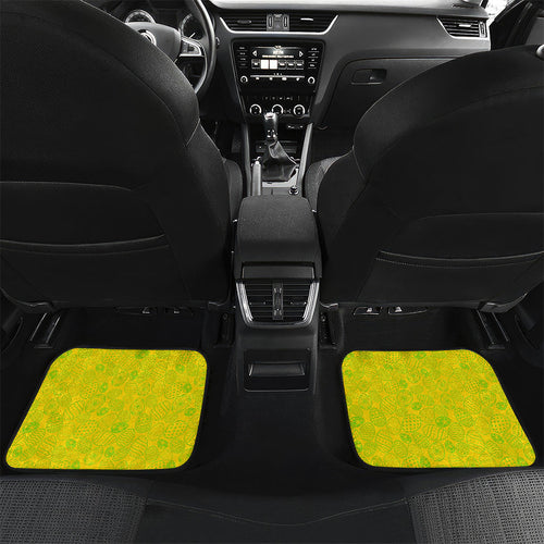 Personalized Penrith Panthers Car Mats Easter Mascot - Colorful Eggs Cartoon Style