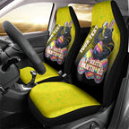 Personalized Penrith Panthers Car Seat Cover Easter Mascot - Colorful Eggs Cartoon Style