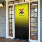 Personalized Penrith Panthers Door Cover Easter Mascot - Colorful Eggs Cartoon Style