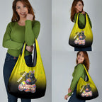 Personalized Penrith Panthers Grocery Bag Easter Mascot - Colorful Eggs Cartoon Style