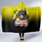 Personalized Penrith Panthers Hooded Blanket Easter Mascot - Colorful Eggs Cartoon Style