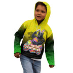 Personalized Penrith Panthers Kid Hoodie Easter Mascot - Colorful Eggs Cartoon Style