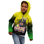 Personalized Penrith Panthers Kid Hoodie Easter Mascot - Colorful Eggs Cartoon Style