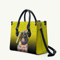 Personalized Penrith Panthers Leather Bag Easter Mascot - Colorful Eggs Cartoon Style