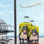 Personalized Penrith Panthers Luggage Cover Easter Mascot - Colorful Eggs Cartoon Style