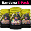 Personalized Penrith Panthers Neck Gaiter Easter Mascot - Colorful Eggs Cartoon Style