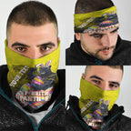 Personalized Penrith Panthers Neck Gaiter Easter Mascot - Colorful Eggs Cartoon Style