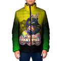 Personalized Penrith Panthers Padded Jacket Easter Mascot - Colorful Eggs Cartoon Style