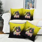 Personalized Penrith Panthers Pillow Cover Easter Mascot - Colorful Eggs Cartoon Style