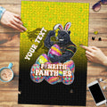 Personalized Penrith Panthers Puzzle Easter Mascot - Colorful Eggs Cartoon Style