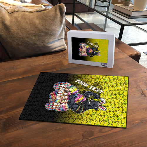 Personalized Penrith Panthers Puzzle Easter Mascot - Colorful Eggs Cartoon Style