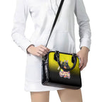 Personalized Penrith Panthers Shoulder Handbag Easter Mascot - Colorful Eggs Cartoon Style