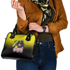 Personalized Penrith Panthers Shoulder Handbag Easter Mascot - Colorful Eggs Cartoon Style