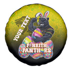 Personalized Penrith Panthers Spare Tire Cover Easter Mascot - Colorful Eggs Cartoon Style