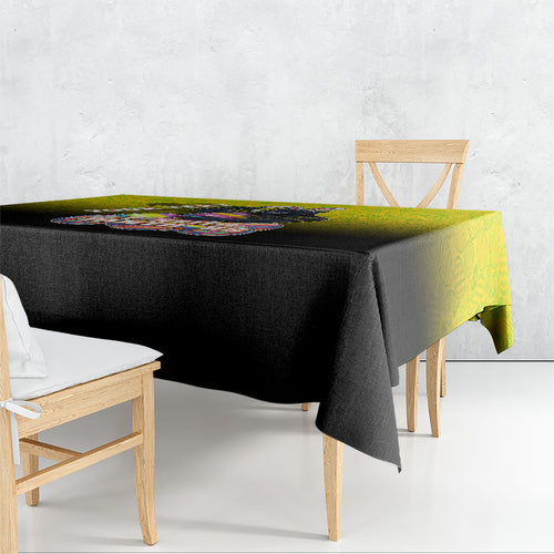 Personalized Penrith Panthers Tablecloth Easter Mascot - Colorful Eggs Cartoon Style