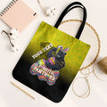 Personalized Penrith Panthers Tote Bag Easter Mascot - Colorful Eggs Cartoon Style