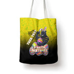 Personalized Penrith Panthers Tote Bag Easter Mascot - Colorful Eggs Cartoon Style