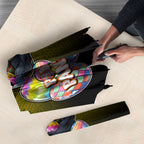 Personalized Penrith Panthers Umbrella Easter Mascot - Colorful Eggs Cartoon Style