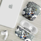 North Queensland Cowboys AirPods Case Aboriginal Dot Pattern - Rugby Mascot Heritage Pride