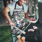 North Queensland Cowboys Apron Aboriginal Dot Pattern - Rugby Mascot Heritage Pride