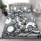 North Queensland Cowboys Bedding Set Aboriginal Dot Pattern - Rugby Mascot Heritage Pride