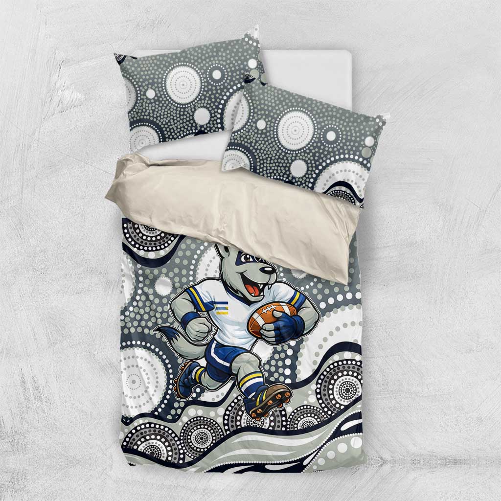 North Queensland Cowboys Bedding Set Aboriginal Dot Pattern - Rugby Mascot Heritage Pride