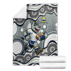 North Queensland Cowboys Blanket Aboriginal Dot Pattern - Rugby Mascot Heritage Pride