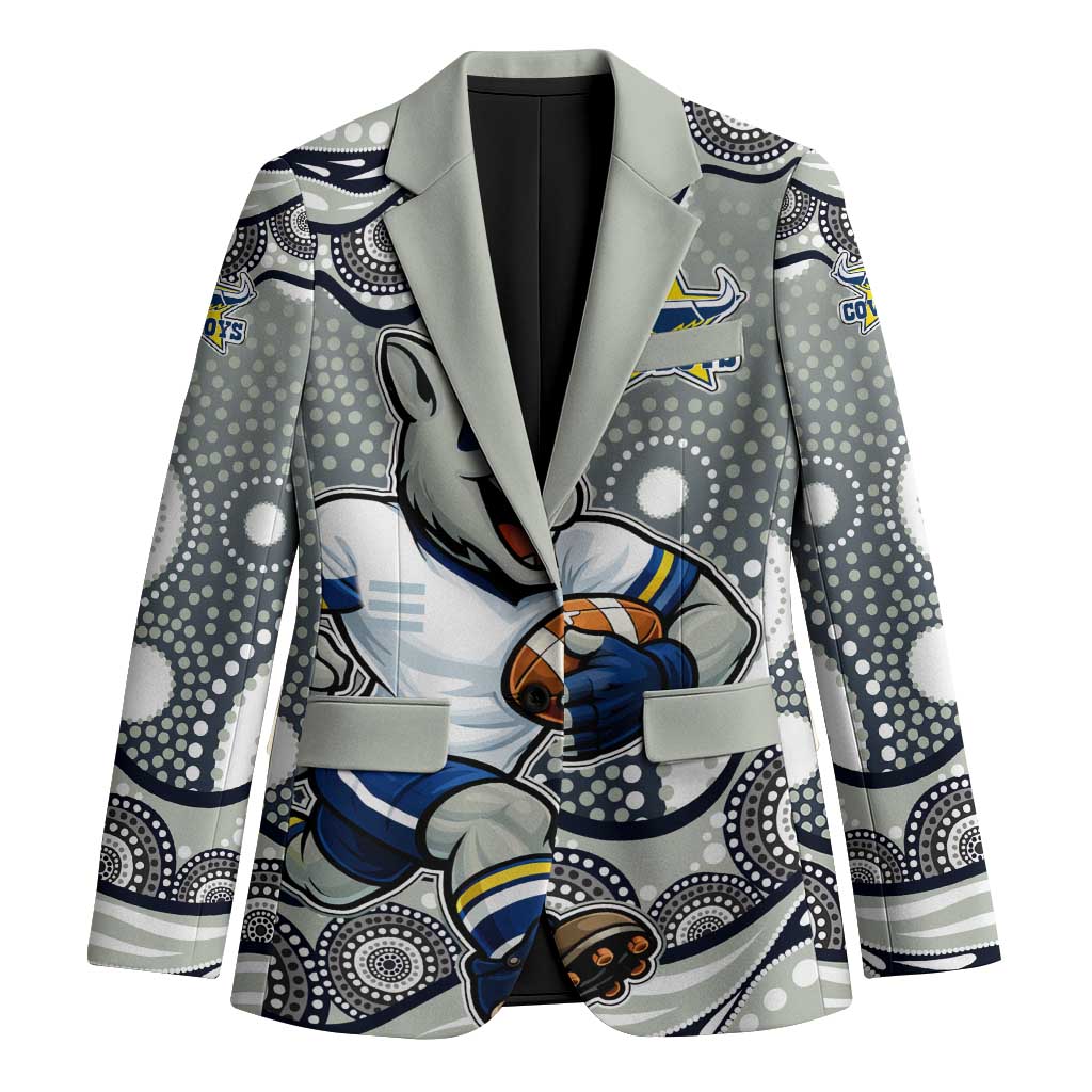 North Queensland Cowboys Blazer Aboriginal Dot Pattern - Rugby Mascot Heritage Pride