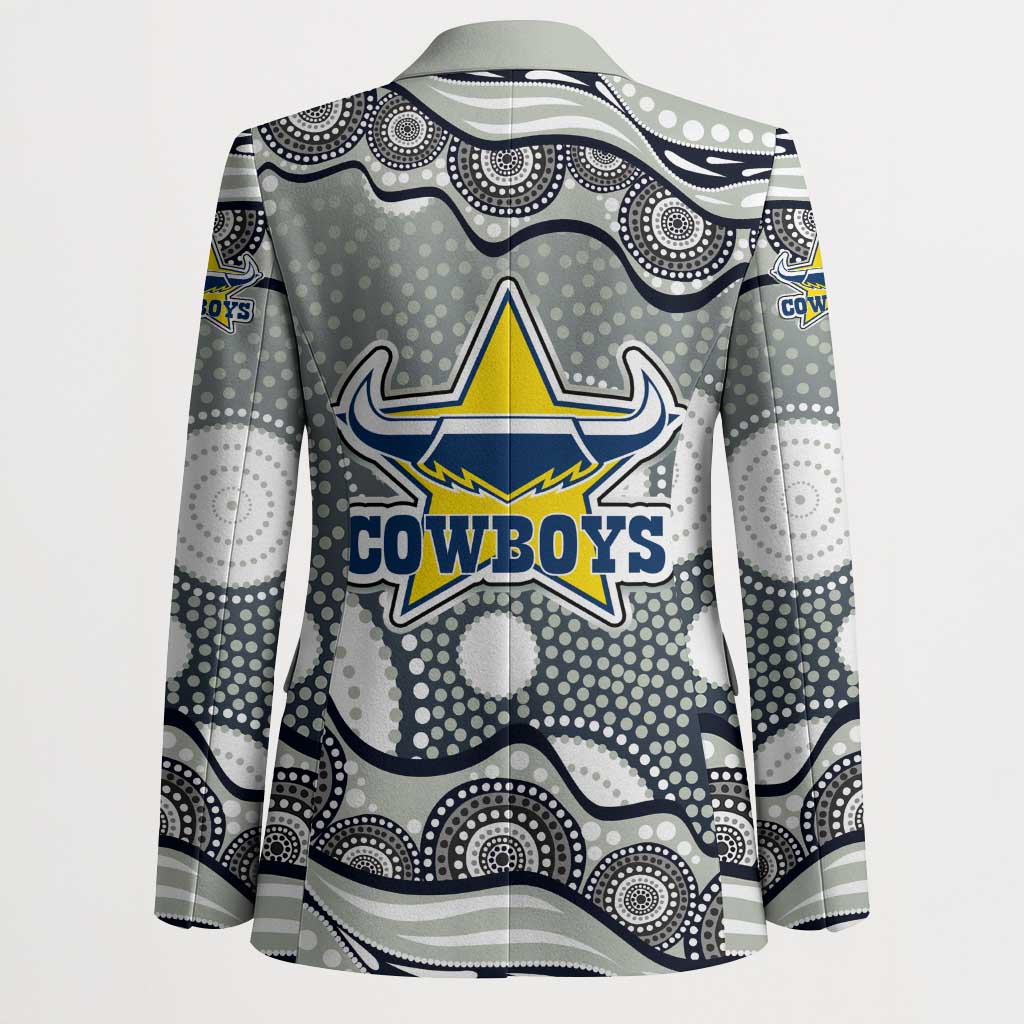 North Queensland Cowboys Blazer Aboriginal Dot Pattern - Rugby Mascot Heritage Pride